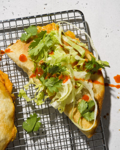 Cheesy, oven-baked potato tacos  are  yummy, innovative